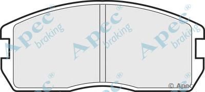 APEC BRAKING pad437 -  Комплект тормозных колодок, дисковый тормоз
